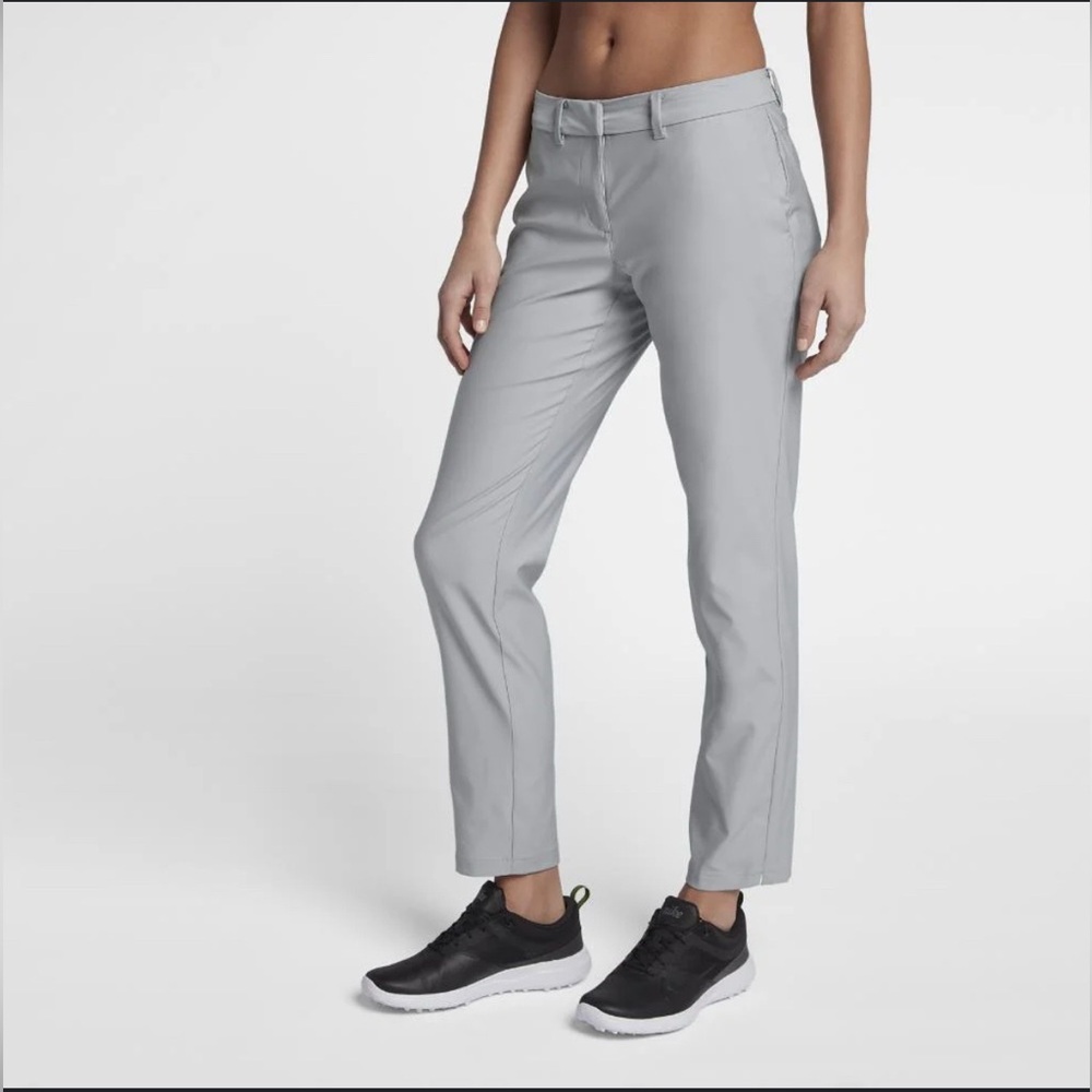 Nike Women’s Dri-FIT Pants,Size 6, 100% Polyester,Gray